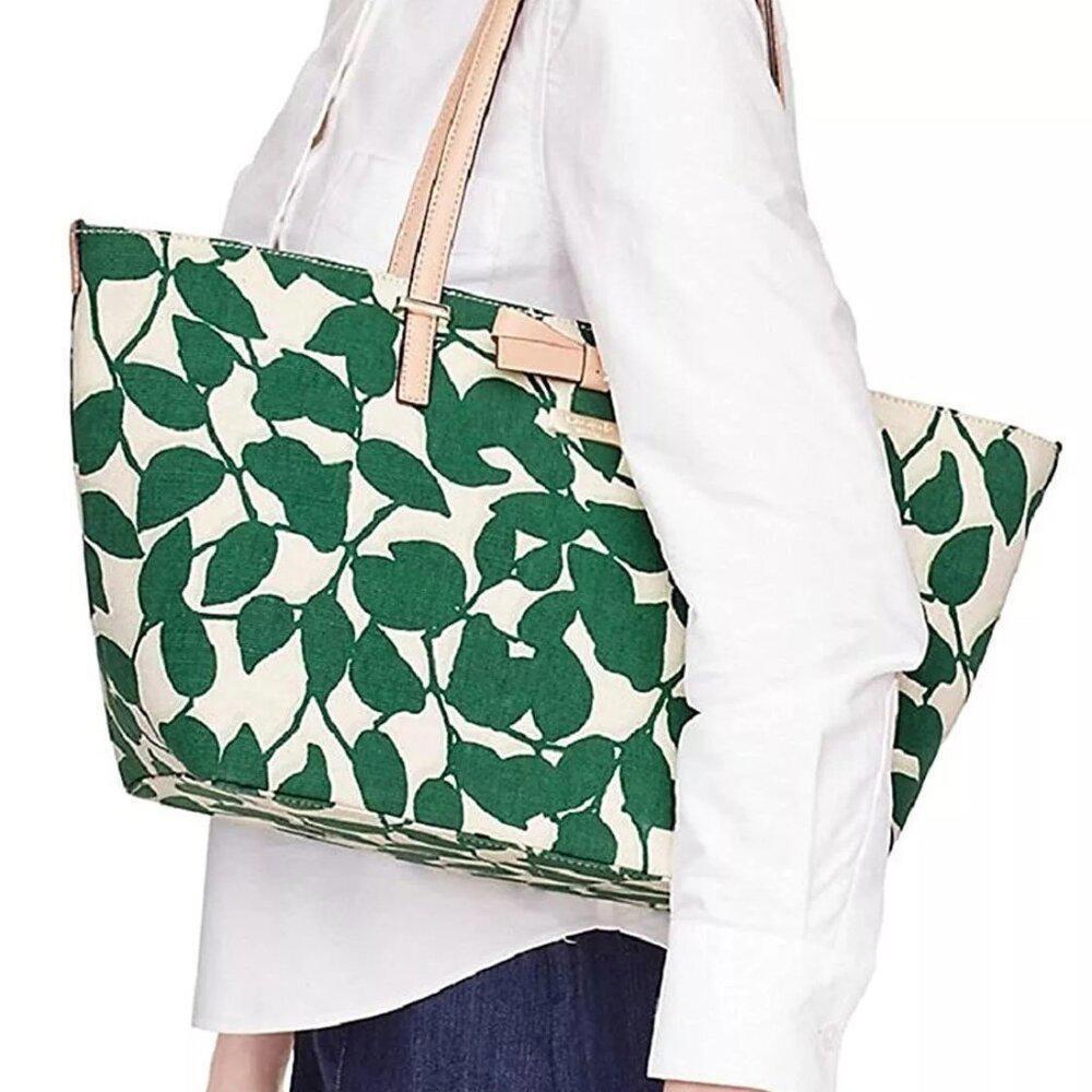 Kate Spade South Poplar Street Francis Leaves Tote - NWOT - Picture 4 of 5